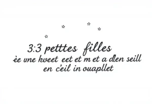 3 petites filles ( une cheveux noir et deux blondes)
sous un arc en ciel incomplet tattoo idea