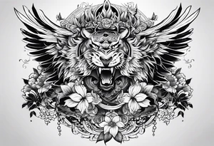 天使和惡魔 tattoo idea