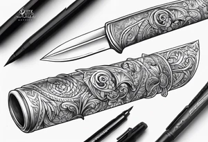 broken sword weapon tattoo idea