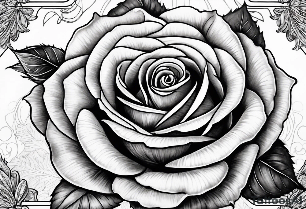 Rose bible scripture tattoo idea