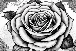 Rose bible scripture tattoo idea