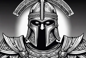 greek spartan warriors tattoo idea
