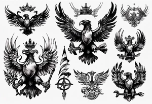russian eagle tattoo idea