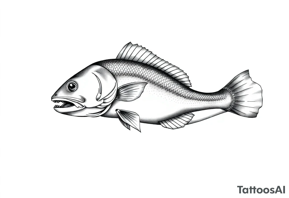 Fishing tattoo idea