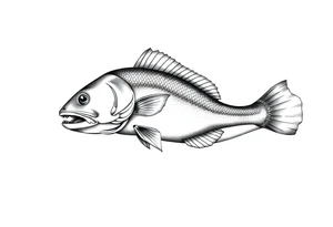 Fishing tattoo idea