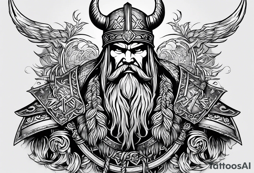 Viking valhalla tattoo idea