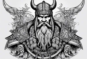 Viking valhalla tattoo idea