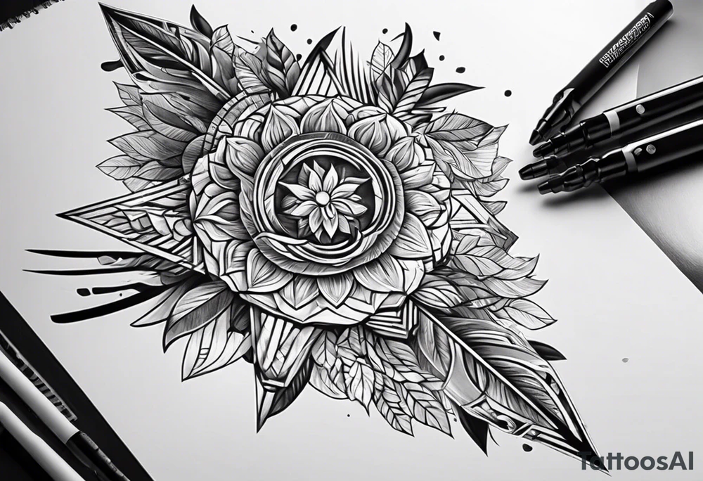 Spear tattoo idea