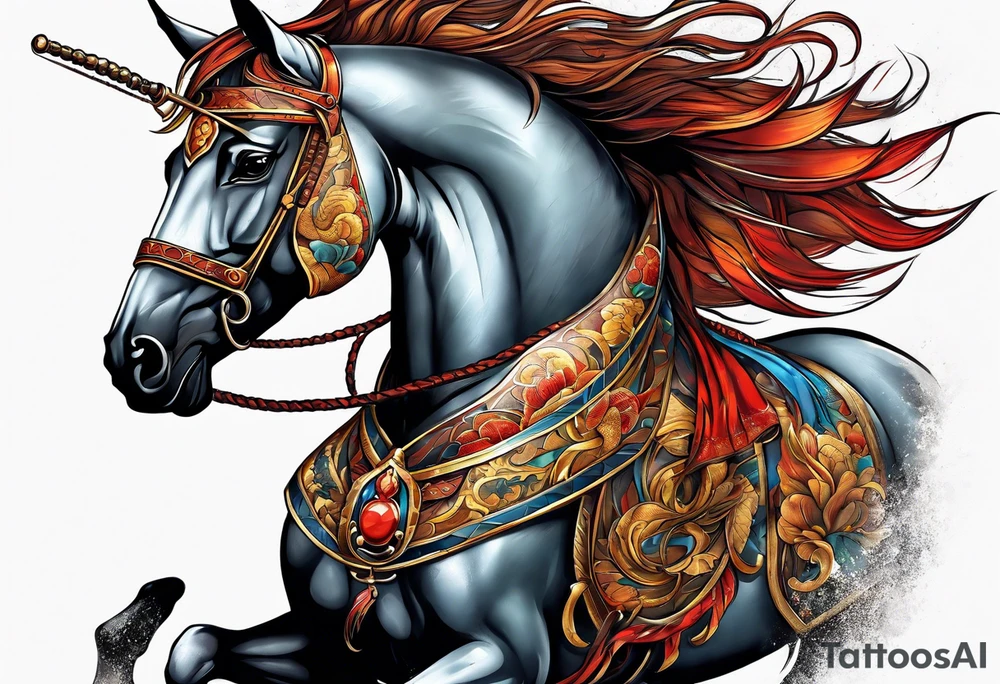 horse scorpion tattoo idea