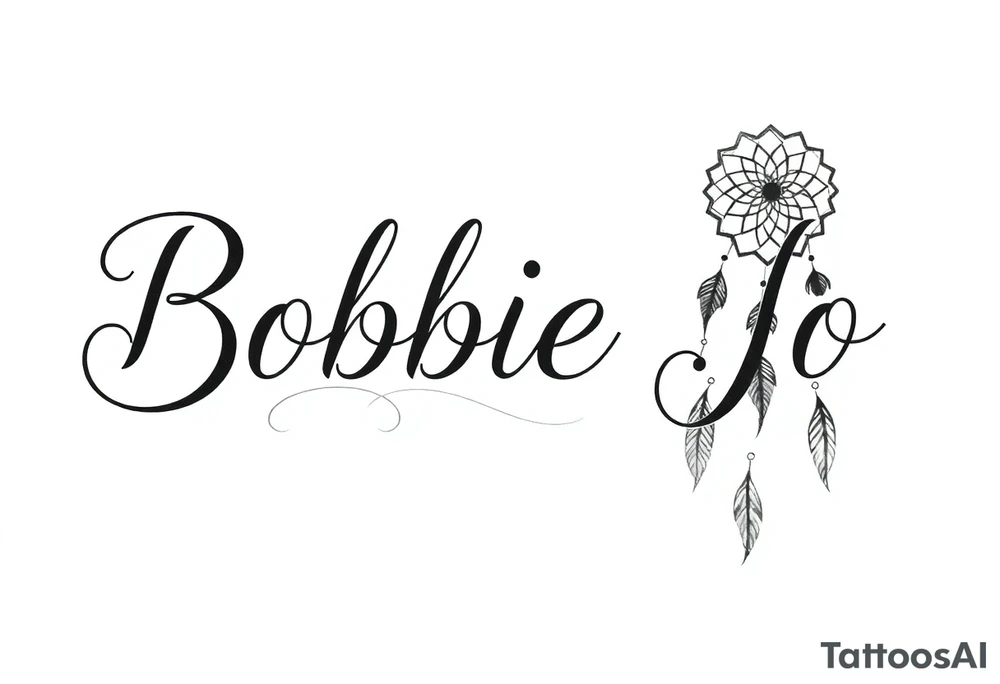 Bobbie Jo with dream catcher tattoo idea