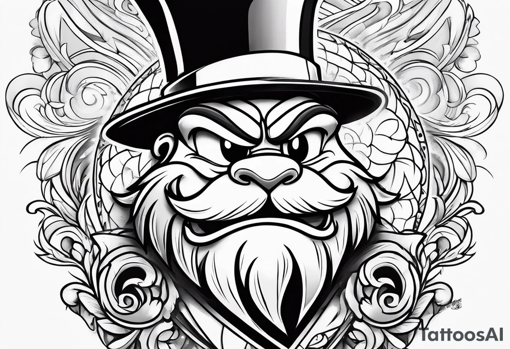 The looney tunes character taz tattoo idea