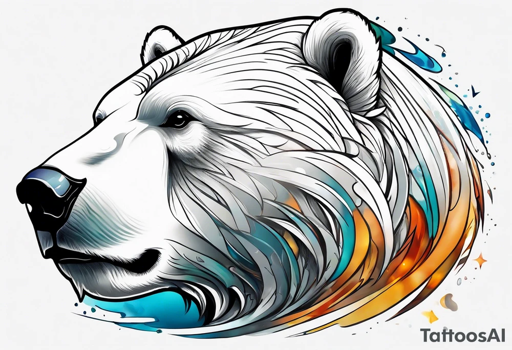 polar bear in italy tattoo idea