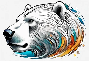 polar bear in italy tattoo idea