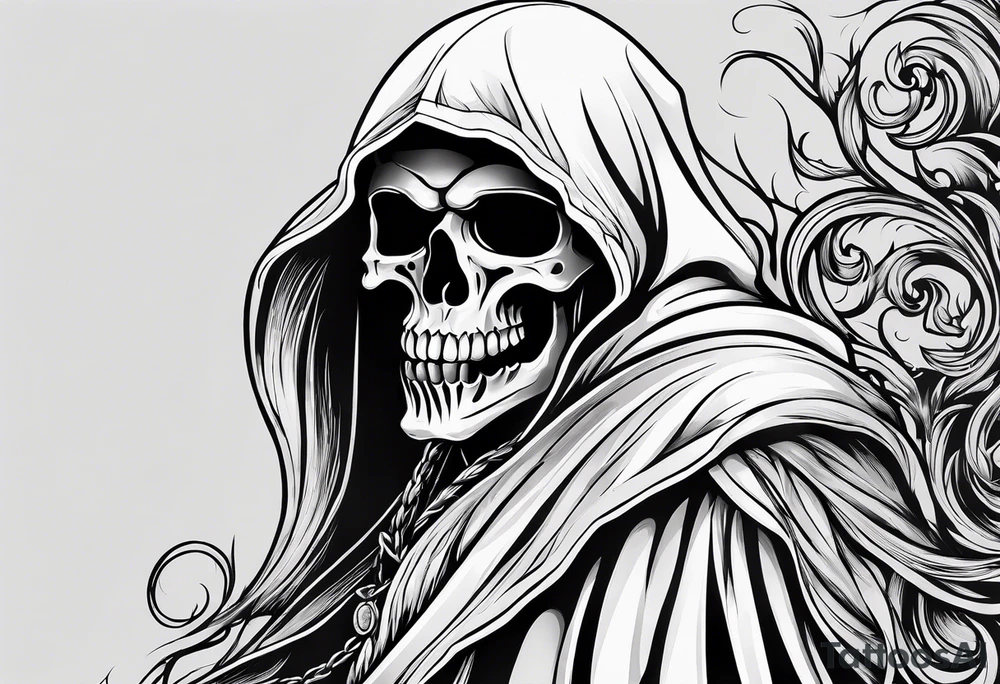 GRIM REAPER
WITH SMOKE tattoo idea