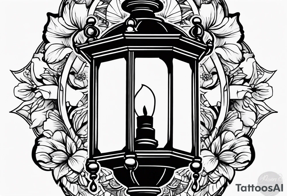 Street lamp tattoo idea
