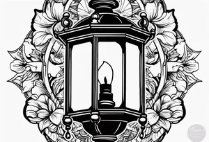 Street lamp tattoo idea