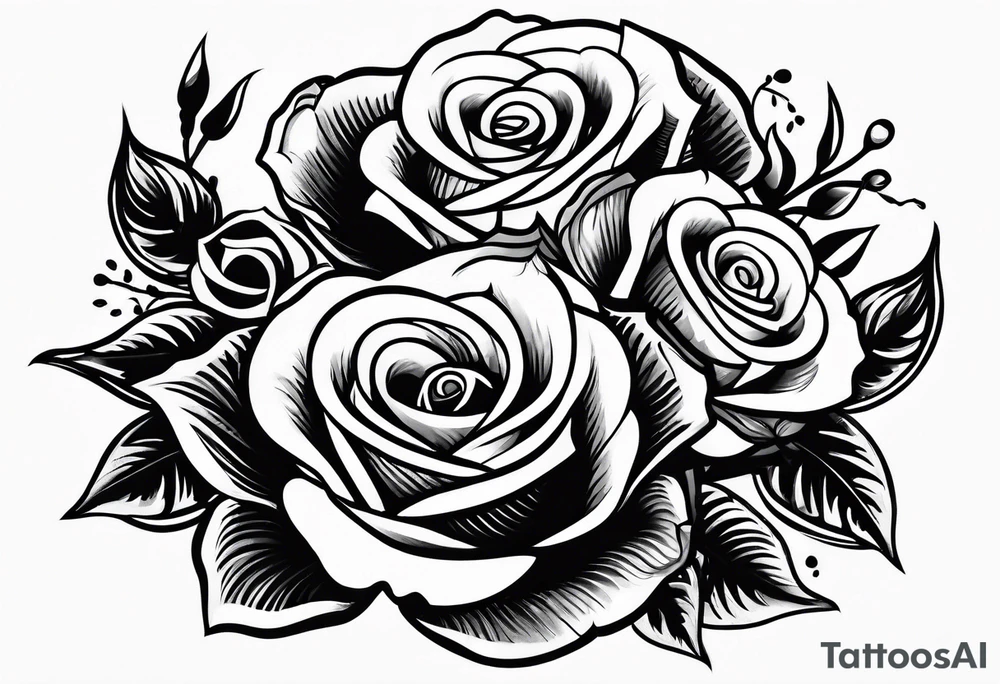 basketball, detroit , roses tattoo idea