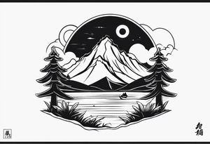 小狼在山上 tattoo idea