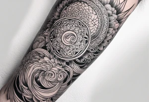 Reincarnation long forearm tattoo tattoo idea