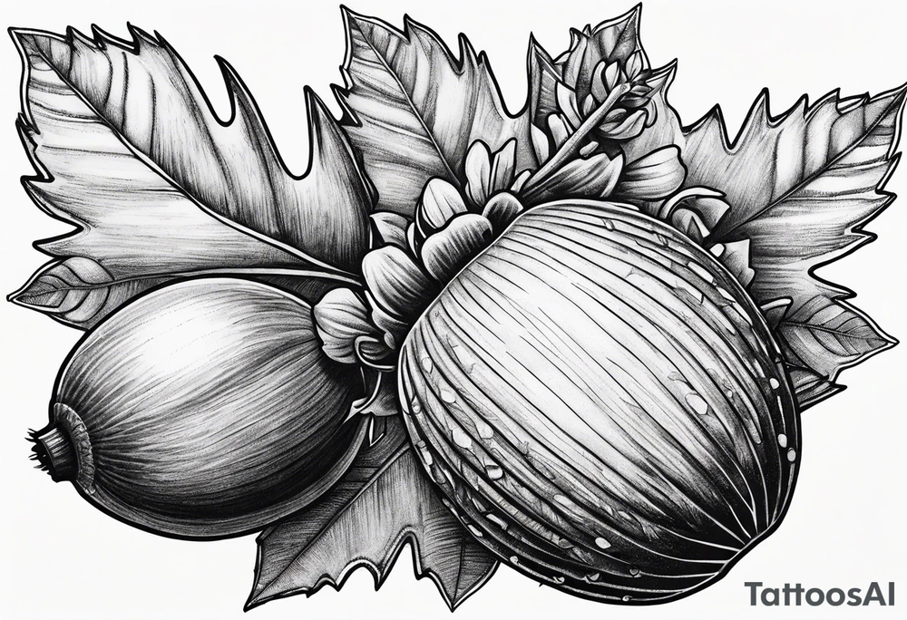 Acorn tattoo idea