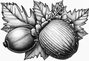 Acorn tattoo idea