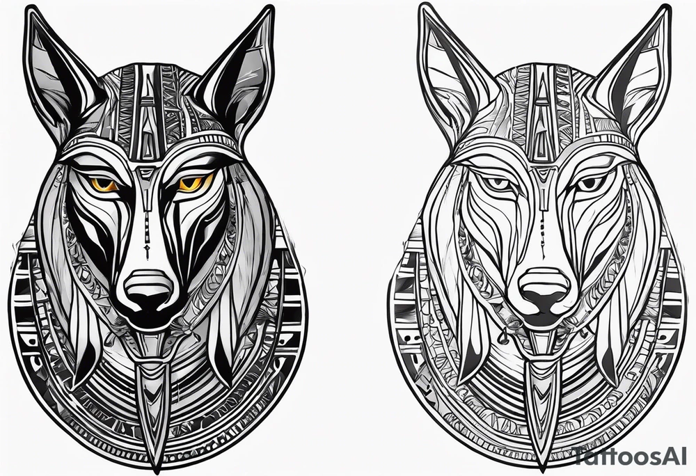 egipto, anubis tattoo idea