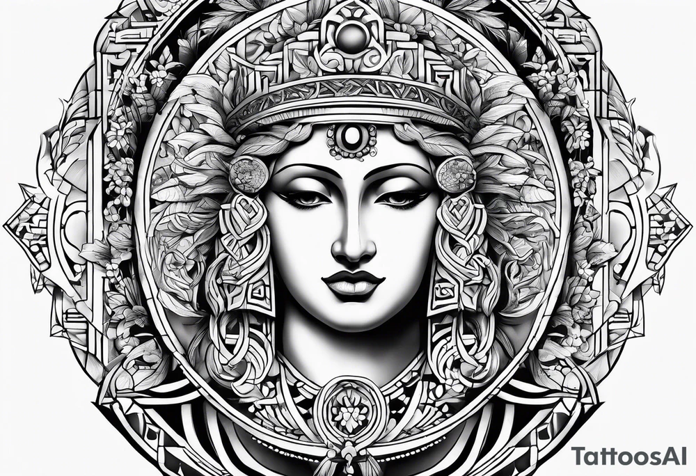 greek inspired water based tattoo tattoo idea