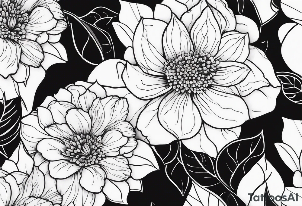 flowers tattoo idea