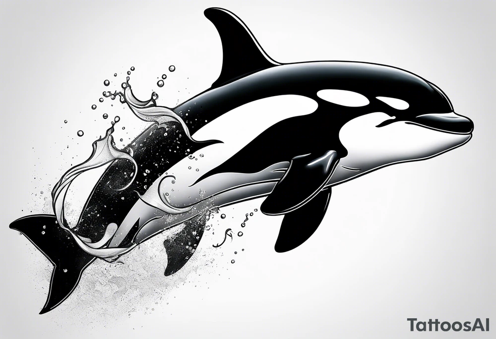 Orca whale tattoo idea