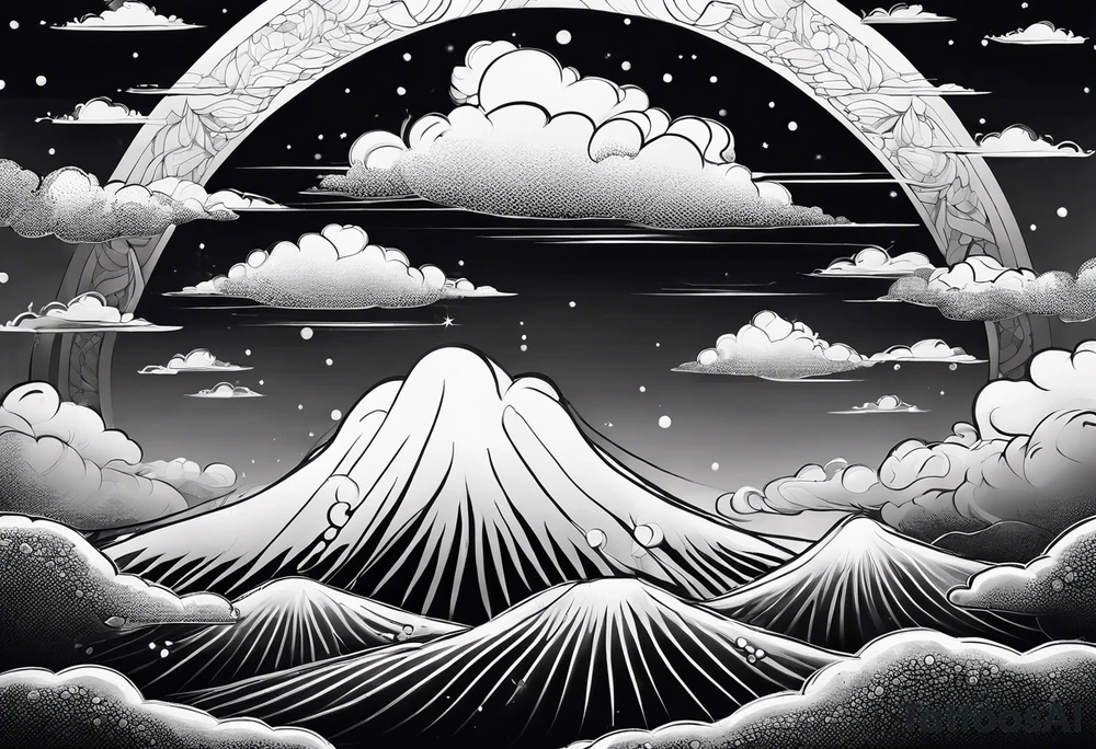 clouds, granular tattoo idea