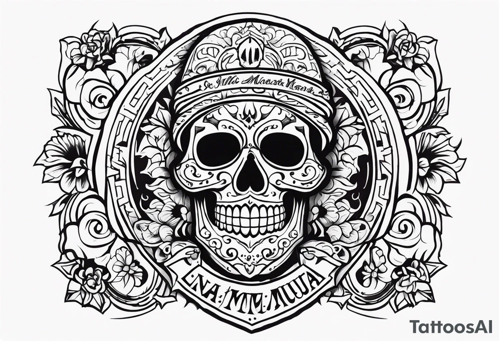 santa muerta tattoo idea