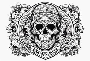 santa muerta tattoo idea