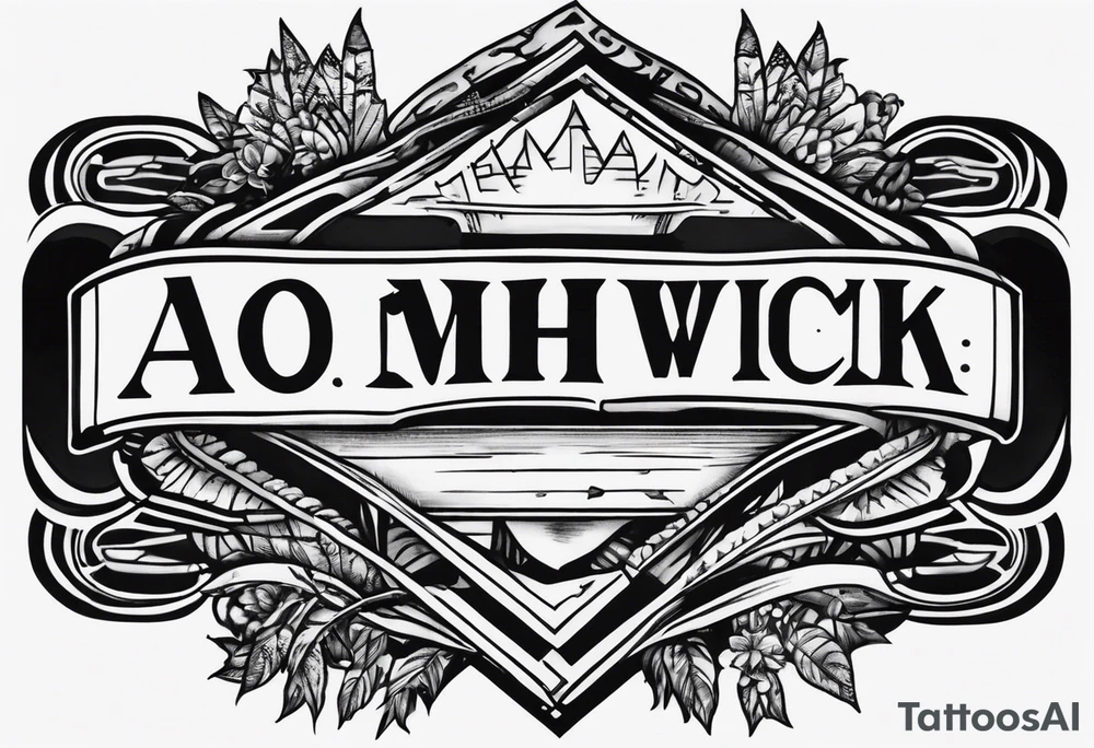 A banner that reads AO..BUSHWICK .HAH tattoo idea