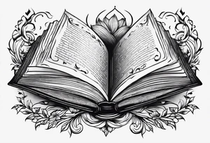 Open Book tattoo idea