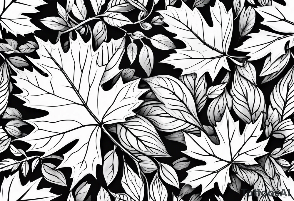 Maple seed tattoo idea
