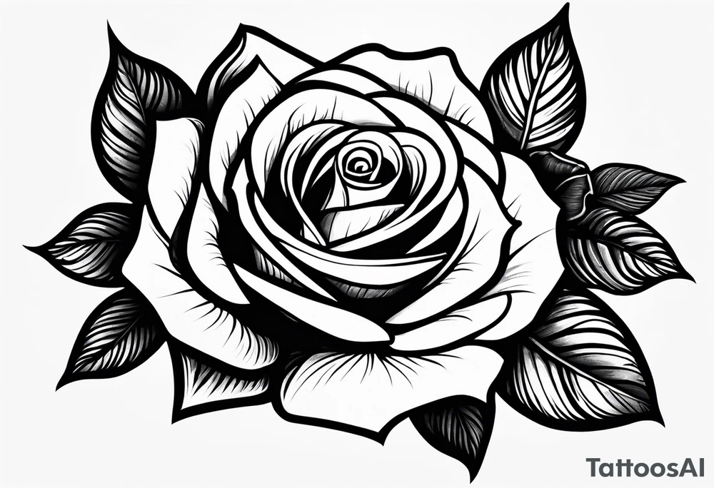 Rose against skin tattoo idea