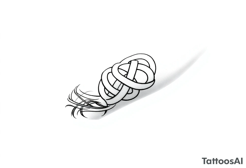 tibetan endless knot tattoo idea