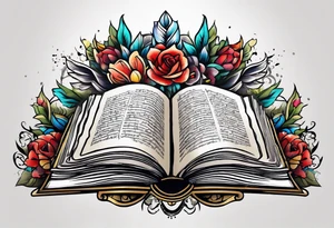 open book tattoo idea