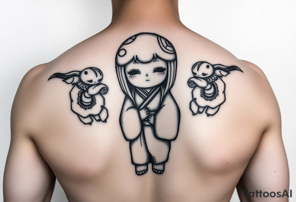 Kokeshi doll tattoo idea