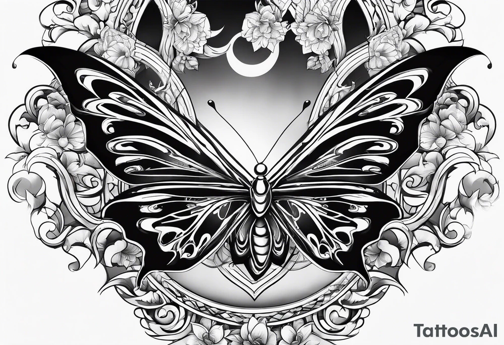dragon ball z butterfly tattoo idea
