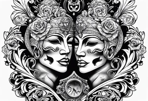 Comedy and Tragedy tattoo idea