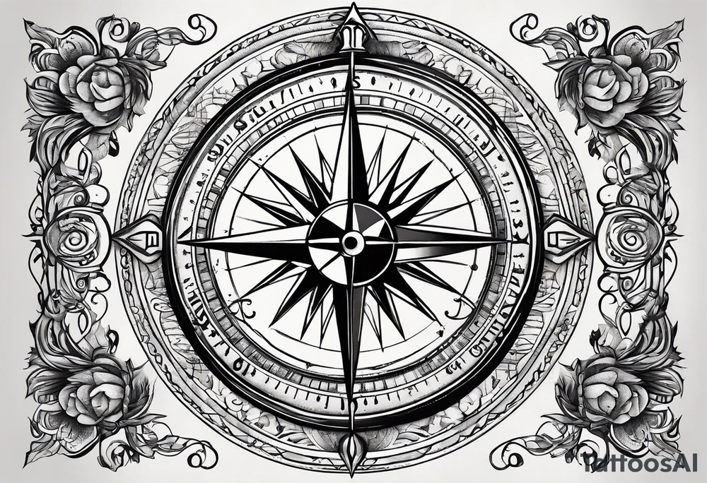 Shipping including compass tattoo idea