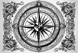 Shipping including compass tattoo idea