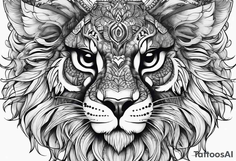 chimera tattoo idea