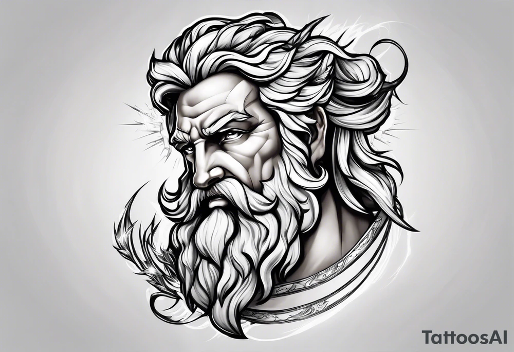 Zeus lightning tattoo idea