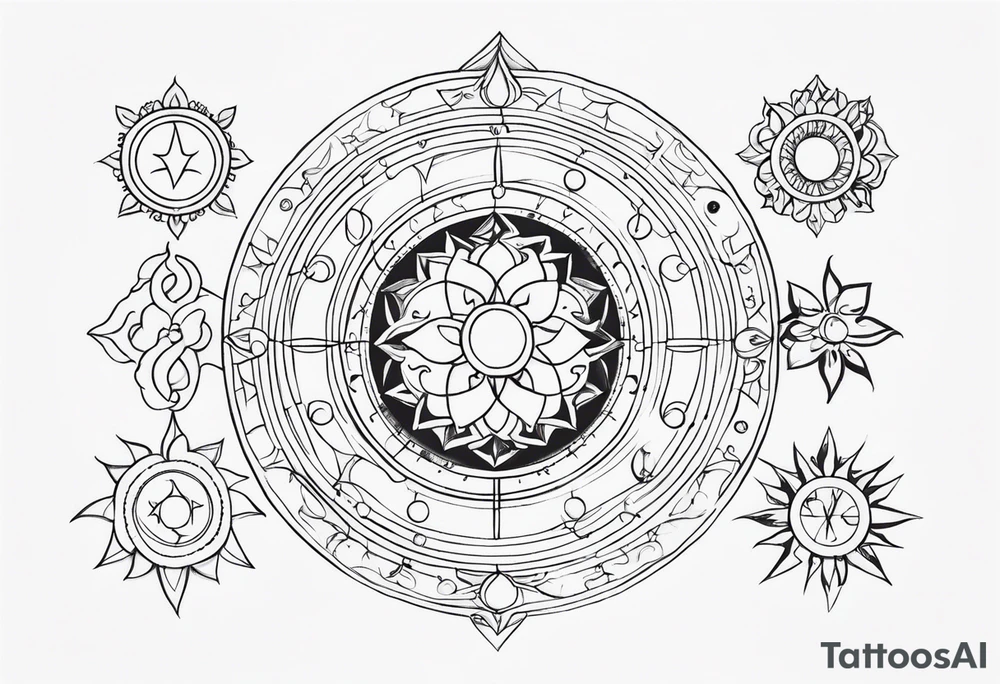vedic astrology tattoo idea