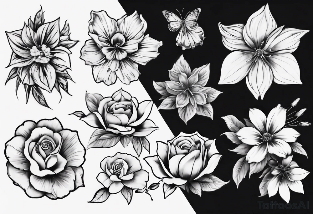 flower tattoo idea