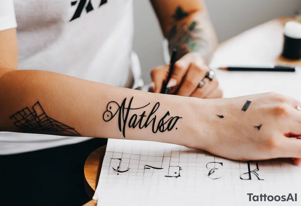 wrist tattoo with 
letters 
MKB tattoo idea