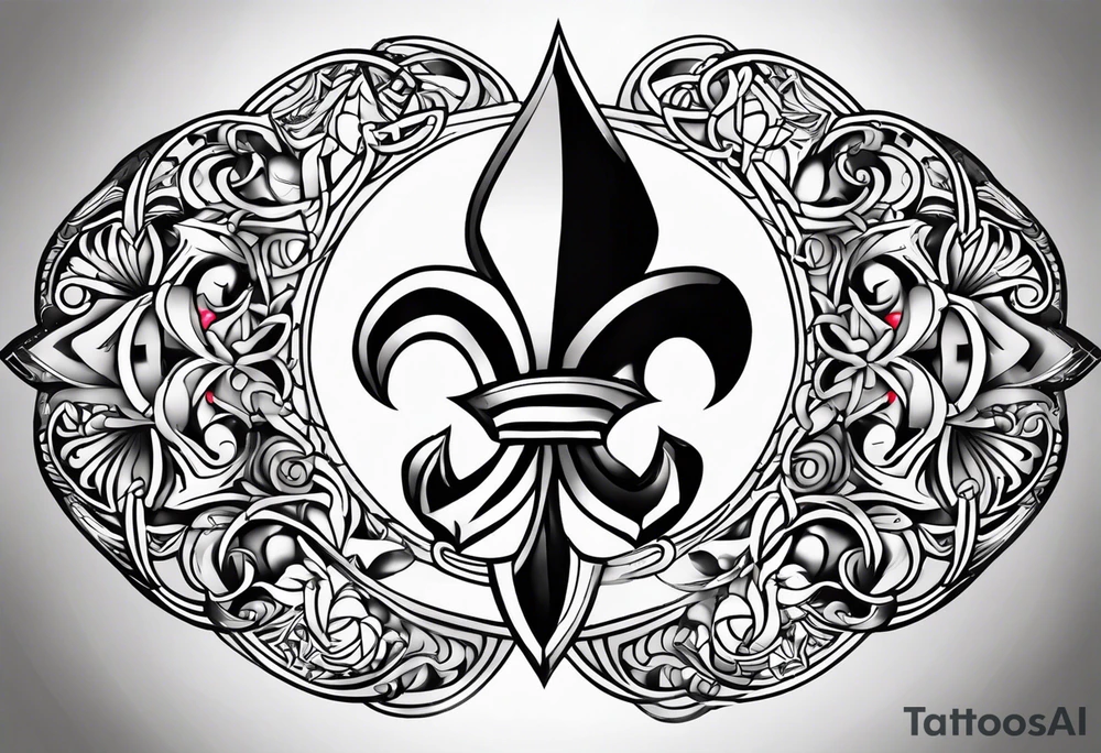 Fleur de lys celtique tattoo idea