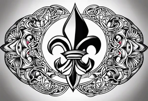 Fleur de lys celtique tattoo idea